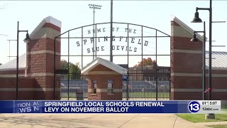 Springfield Local Schools renewal levy on November ballot