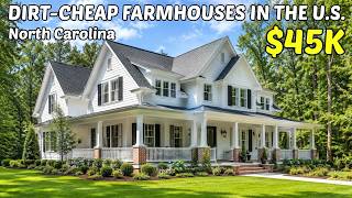 10 Ultra Cheap Farmhouses With Land in North Carolina 🏡Real Estate Goldmines! 💰
