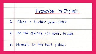 Top 25 Proverbs in English | Famous proverbs in English | Most common Proverbs in English | Proverbs