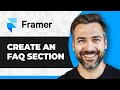 How to Create an FAQ Section in Framer (Step By Step) (2026 Guide)