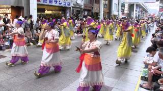 高知よさこい祭り2012　二日目　帯屋町筋　り組（理容生活衛生同業組合）