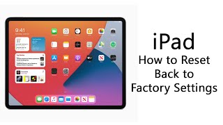 How to Reset the iPad Back to Factory Settings | iPad Pro | iOS 14 | Updated 2020 |  h2techvideos