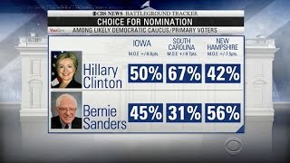 Campaign 2016: Hillary Clinton leads Democrats in latest CBS News battleground tracker