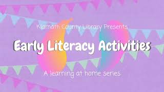 Early Literacy Activities: The Name Game