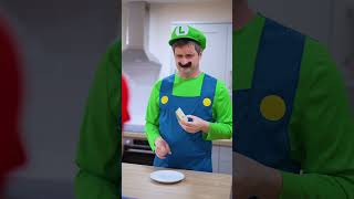 Luigi pranked Mario with mouldy cheese!  Super Mario Bros #shorts #mario #supermario