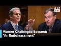 “An Embarrassment”, Mark Warner Challenges Bessent Over Trump’s DNI Pick in Heated Hearing | AC1G