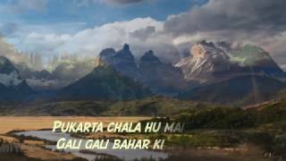 Pukarta Chala Hu Main Instrumental With Lyrics