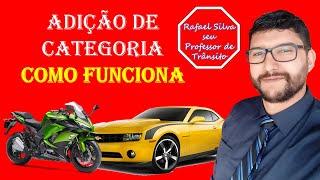 Como funciona adição de categoria, precisa fazer aula teórica?