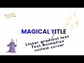 Animated Text on Hover with Custom Cursor | CSS Animation