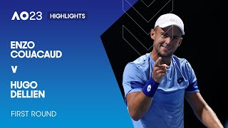 Enzo Couacaud v Hugo Dellien Highlights | Australian Open 2023 First Round