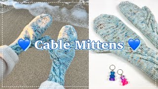 뜨개로그 | 꽈배기 손모아장갑 Counterbalance Mittens - 손염색실, 장갑뜨기, 터치가능!