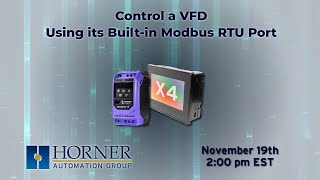 Control a VFD Using its Built-in Modbus RTU Port