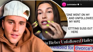 Justin Bieber BREAKS SILENCE On Unfollowing Hailey Bieber And DIVORCE