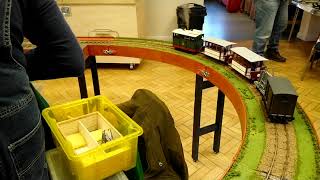 Regner steam tram at Rowington garden railway show