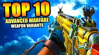 Top 10 "VARIANT WEAPONS" in ADVANCED WARFARE (Top Ten) Call of Duty | Chaos