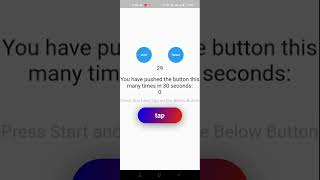 Flutter App Clicker and Timer #flutter (SourceCode In Description)