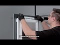 installation of refrigerators and freezers with a fixed door