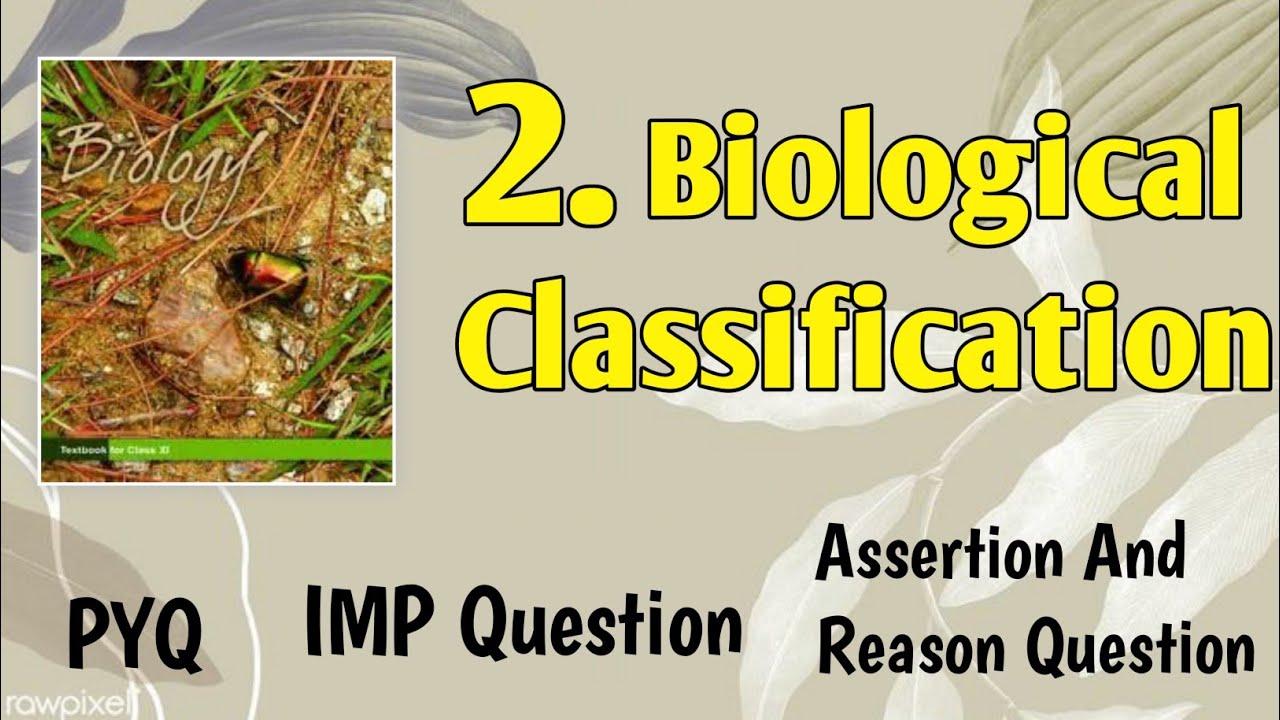 💫Biological Classification NEET Ncert Most Important Question And ...