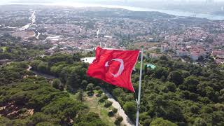 Türk Bayrağı | Türk'ün Gücünü Göreceksiniz | Şehitler Ölmez #çamlıca #türkbayrağı #drone #istanbul