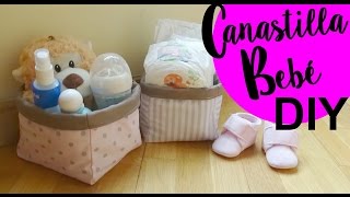 Tutorial DIY Canastilla o cesta de bebe ( Patrón incluido )