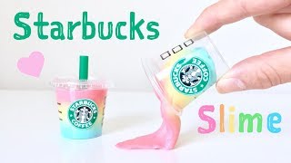 Mini Rainbow Starbucks Slime DIY