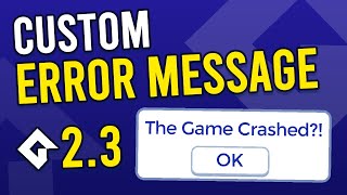 Making a Crash Dialog in GameMaker | Custom Error Handling