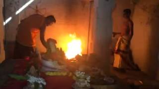 Vedic Fire ceremony- Bhoga Nandeeshwara Temple