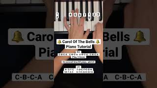 CAROL OF THE BELLS 🔔 Piano Tutorial 🎶