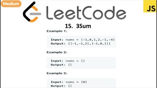 LeetCode 15 3Sum in javascript