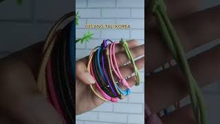 gelang tali korea simple cantik #gelang #gelangtali #diy #handmade #craft #aksesoris