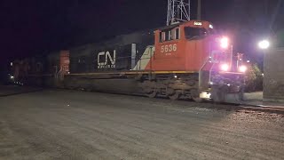 A Meet Between a BCR Unit and TRIO SD75I's at McGivney NB on Oct 12, 2022