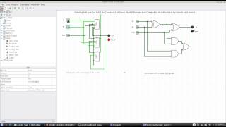 Lab1 realization with 74xx series chips in Logisim