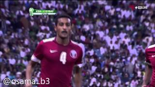 #كأس_الخليج22 - #السعودية x #قطر -هدف قطر الأول (مهدي علي) (د18)