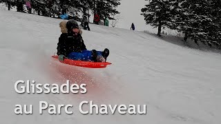 Glissades au Parc Chauveau, Québec