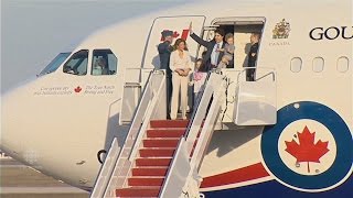 The Trudeaus arrive in Washington