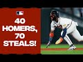 HISTORY! Ronald Acuña Jr. becomes the first member of the 40/70 club!