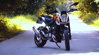 KTM Duke 200 with Akrapovic exhaust (with\u0026without DB Killer)