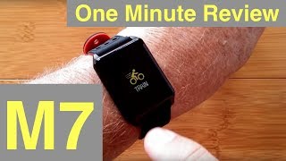 LYNWO M7 COLOR Screen Smartwatch with Unique Blood Pressure Measurements: One Minute Overview