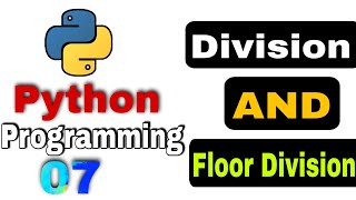 Division And Floor division Operations In python programming language #pythonprogramming