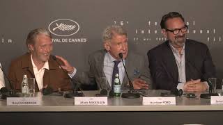 Harrison ford and mads mikkelsen at cannes film festival 2023 | press conference