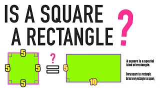 IS A SQUARE A RECTANGLE? YES OR NO?