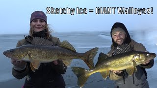 ICE Camping FAIL... But We Found HUGE Walleyes!