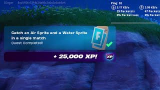 Catch an Air Sprite and a Water Sprite in a single match