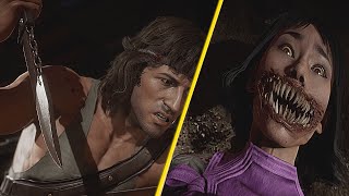 Mortal Kombat 11 - Rambo Scares All Characters [1440p 60fps✔]