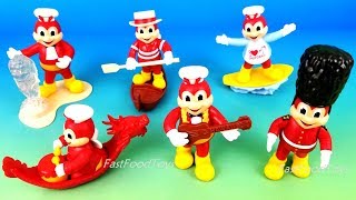 2018 JOLLIBEE AROUND THE WORLD JOLLY KIDDIE MEAL TOYS FULL SET 6 PART 2 ASIA PHILIPPINES HK UNBOXING