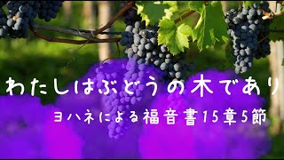 歌う聖書「わたしはぶどうの木であり」（ヨハネによる福音書15章5節）