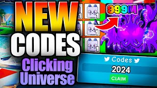 [🍀x3 LUCK!🍀] Clicking Universe! CODES - ROBLOX 2024