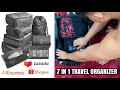 Unboxing 7 in 1 Travel Organizer Bags Foldable Waterproof Luggage Storage | Super Nice! 😊