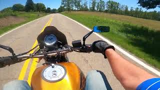 2002 Buell Blast Summer Rural Ride Engine Sound Only