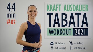 TABATA WORKOUT KRAFT AUSDAUER 2021 / #02 / mit Warm Up und Abs Challenge | Katja Seifried